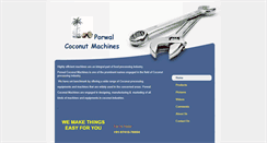Desktop Screenshot of porwalcoconutmachines.com