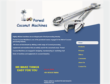 Tablet Screenshot of porwalcoconutmachines.com